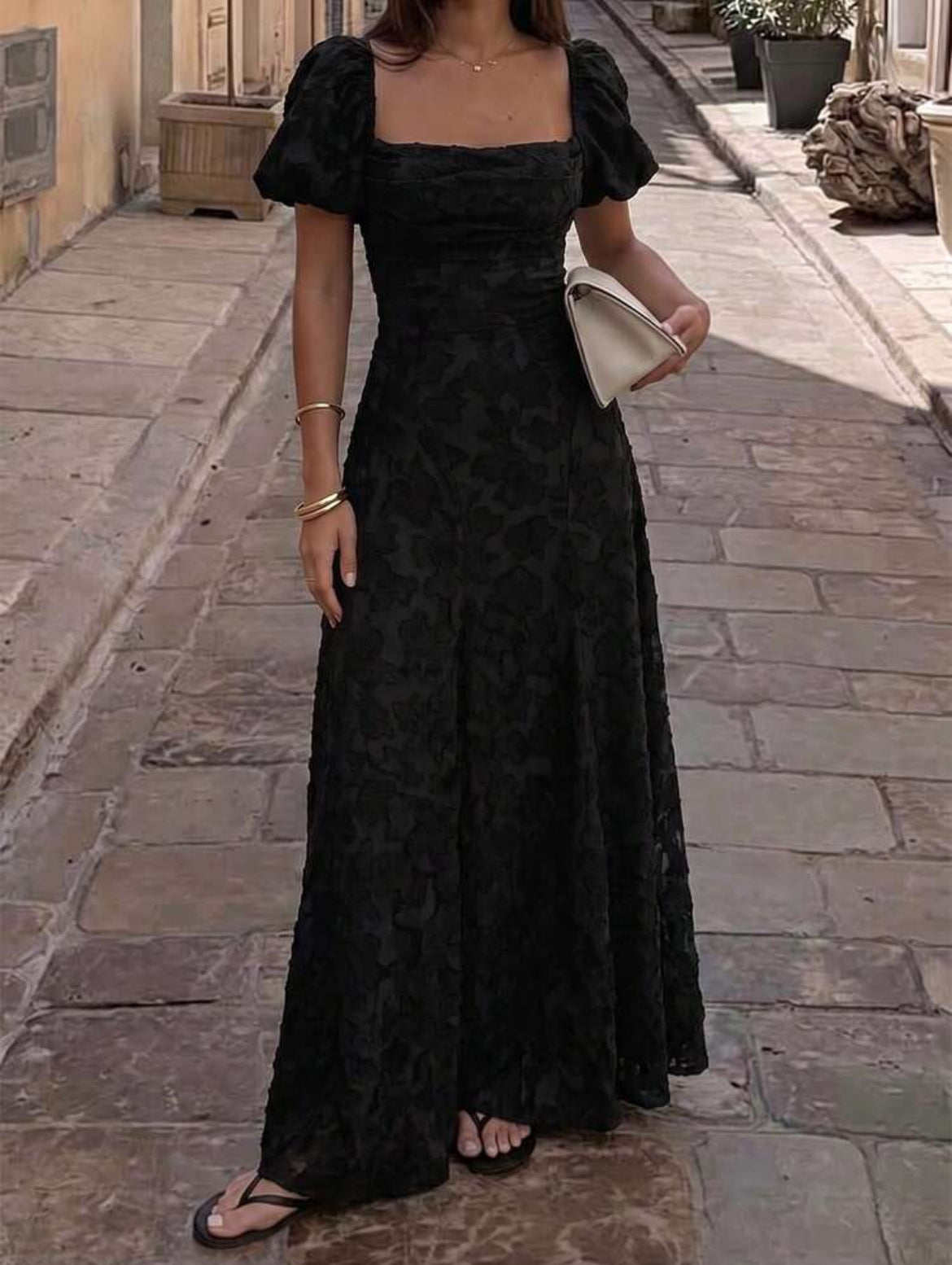 Jacquard Maxi Dress