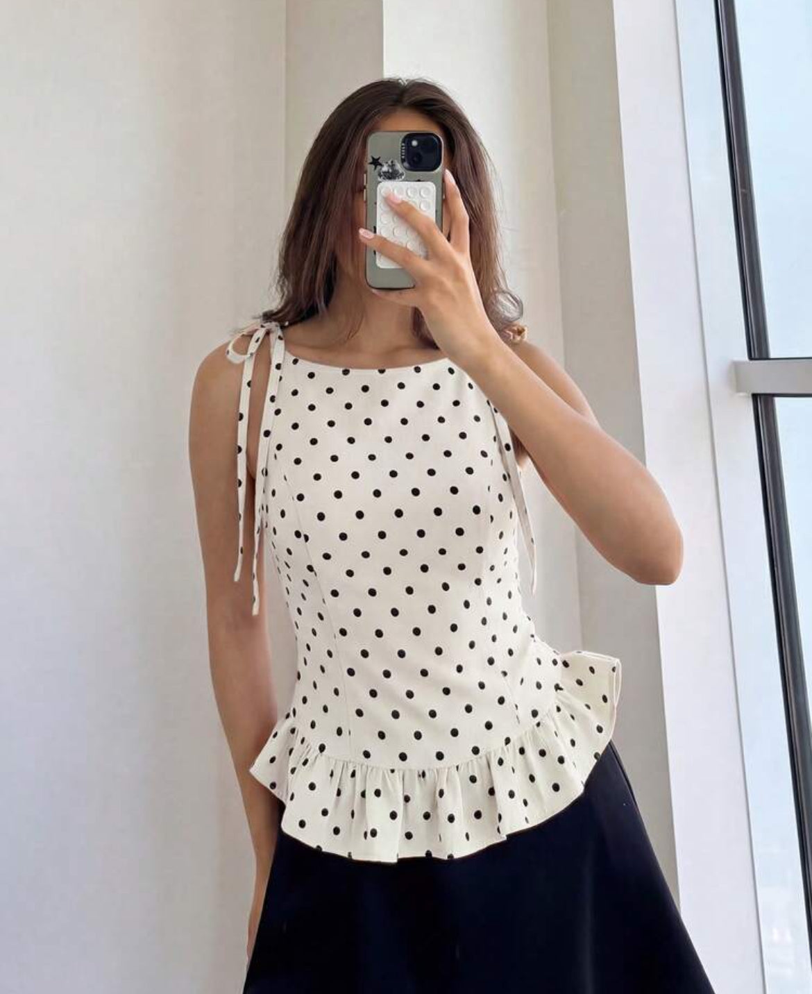 Polka Dot sleeveless top