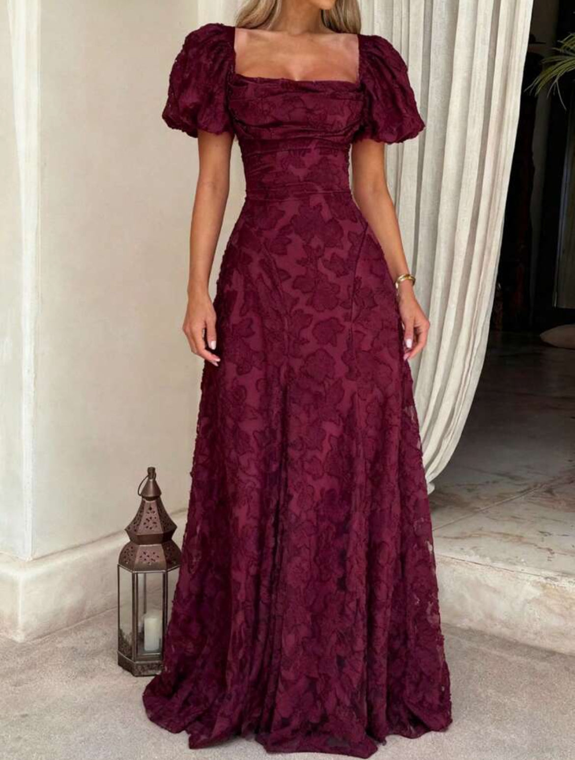 Jacquard Maxi Dress