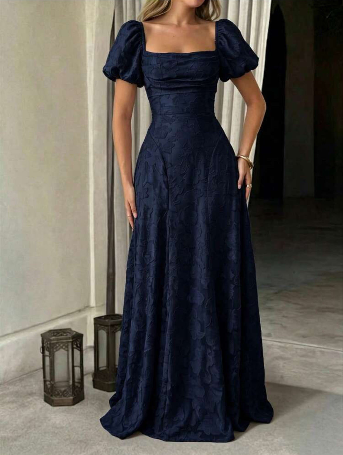 Jacquard Maxi Dress