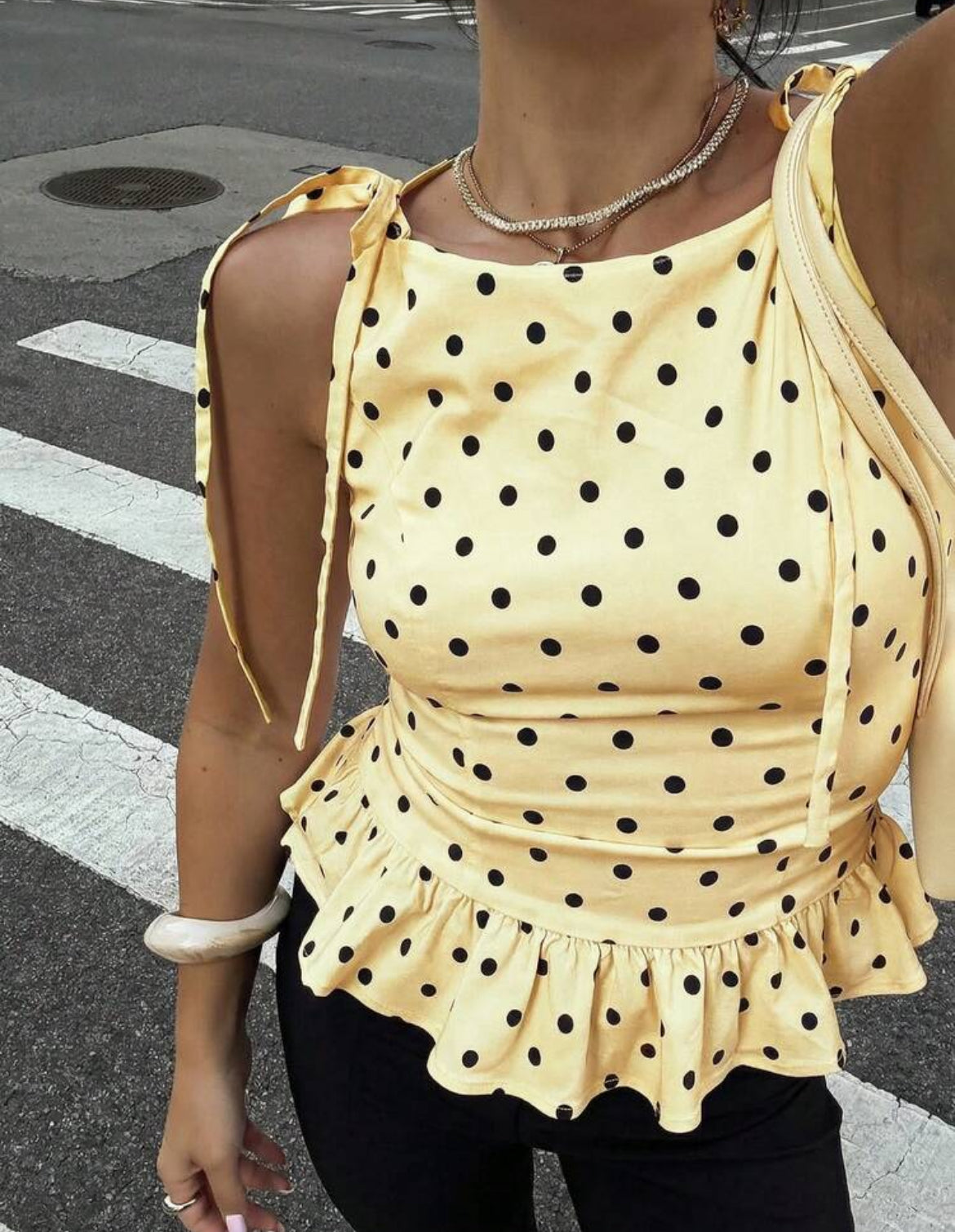Polka Dot sleeveless top
