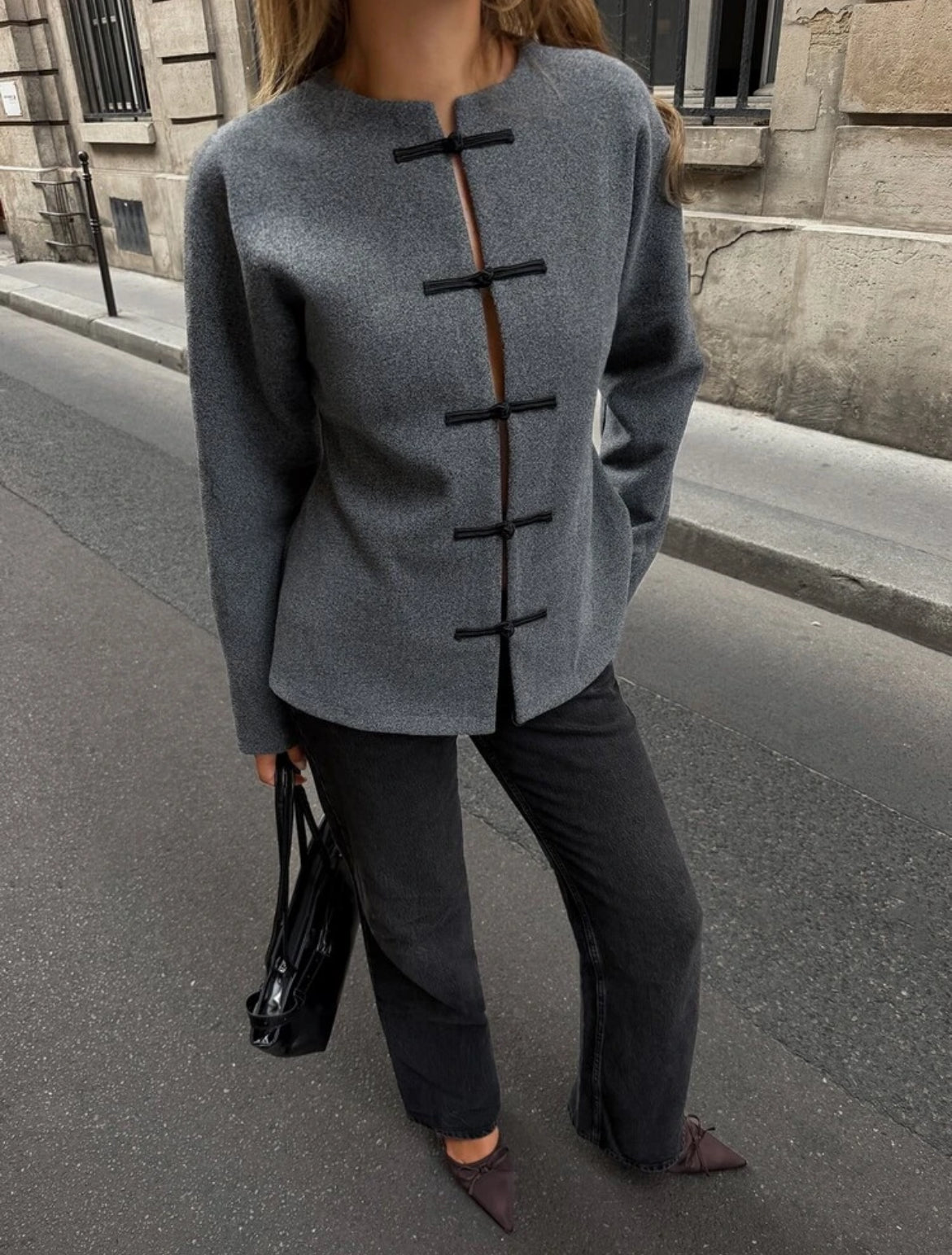 Mandarin Collar Coat
