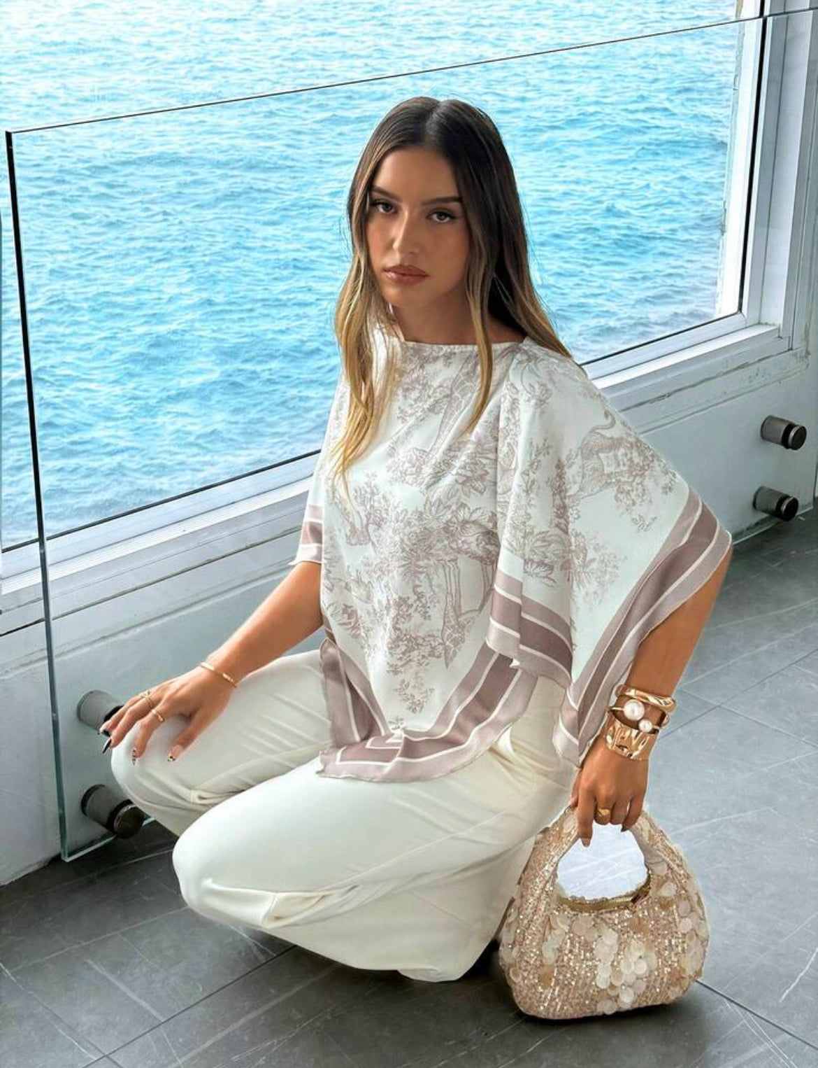 Summer Scoop Neck Blouse