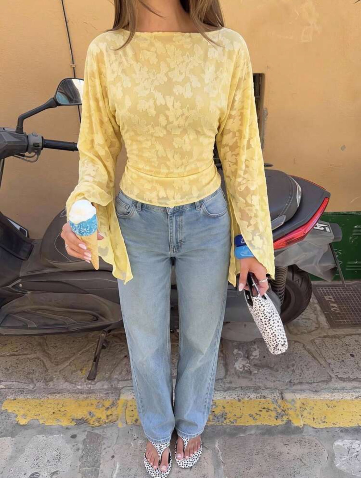 Batwing Sleeve Top