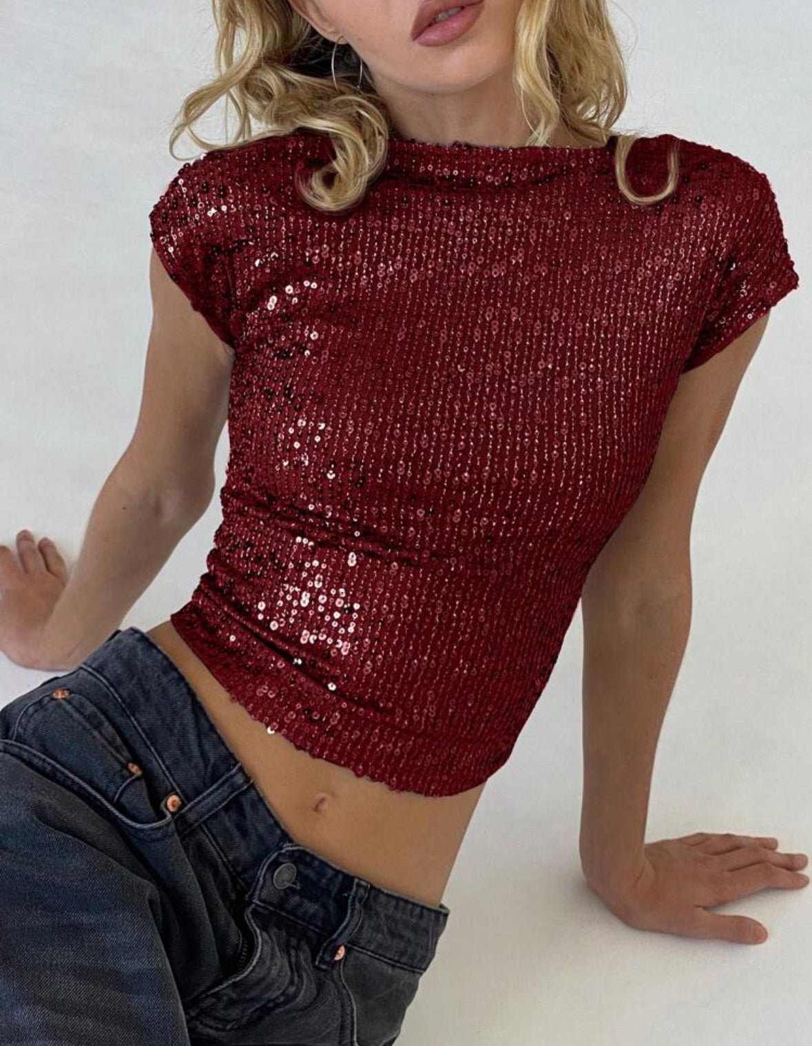 Sequin decorated tee