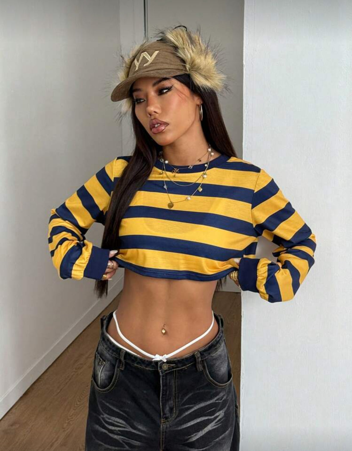 Stripped sweat