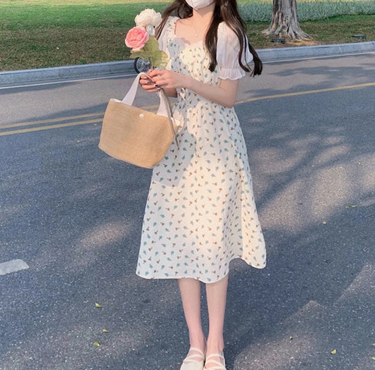 Cute white floral dress