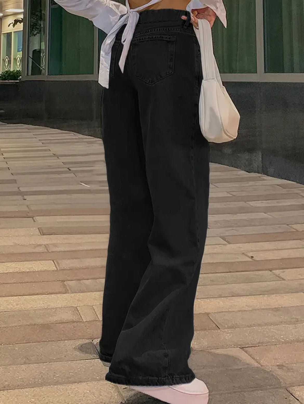 Low Waist Jeans black