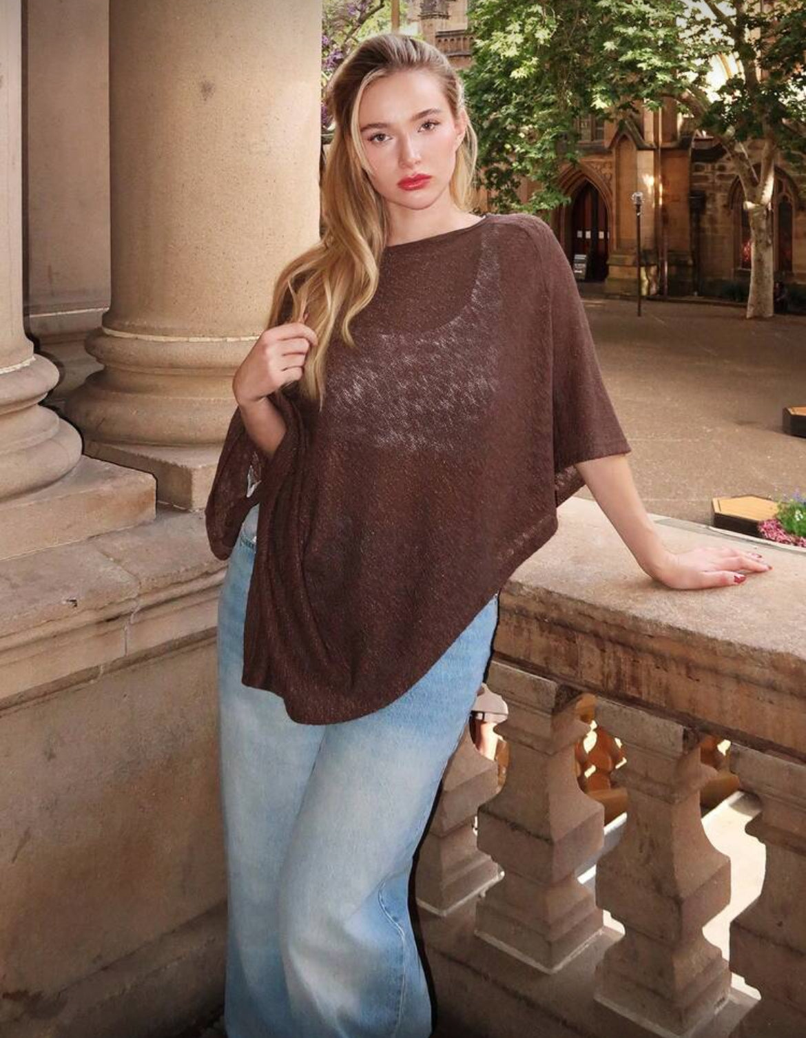 Asymmetrical Sheer Cover Up