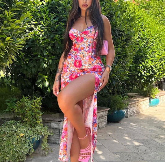 Floral Slit Dress