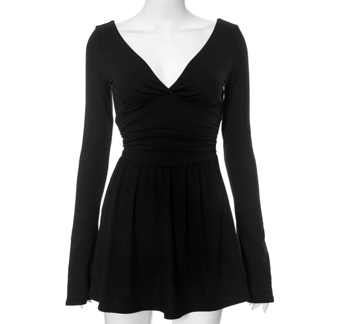 V neck dress