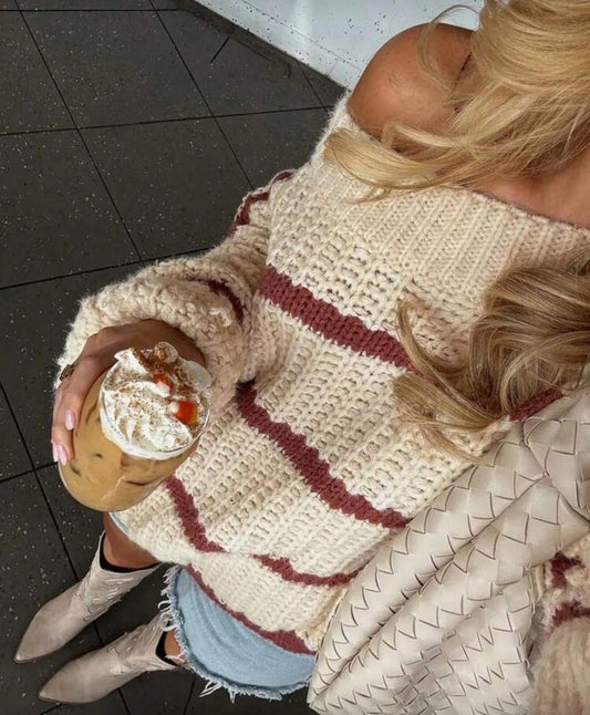 Oversized Crochet Sweater