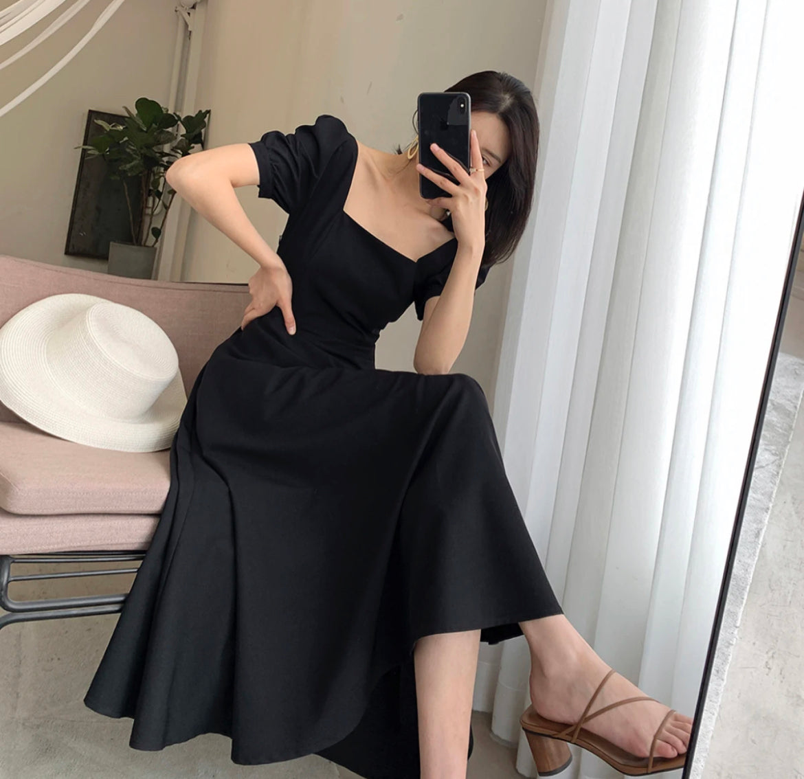 Puff Sleeve Dress