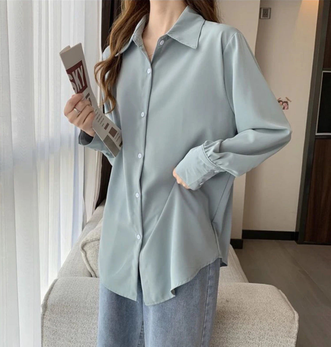 Korean Office Blouse