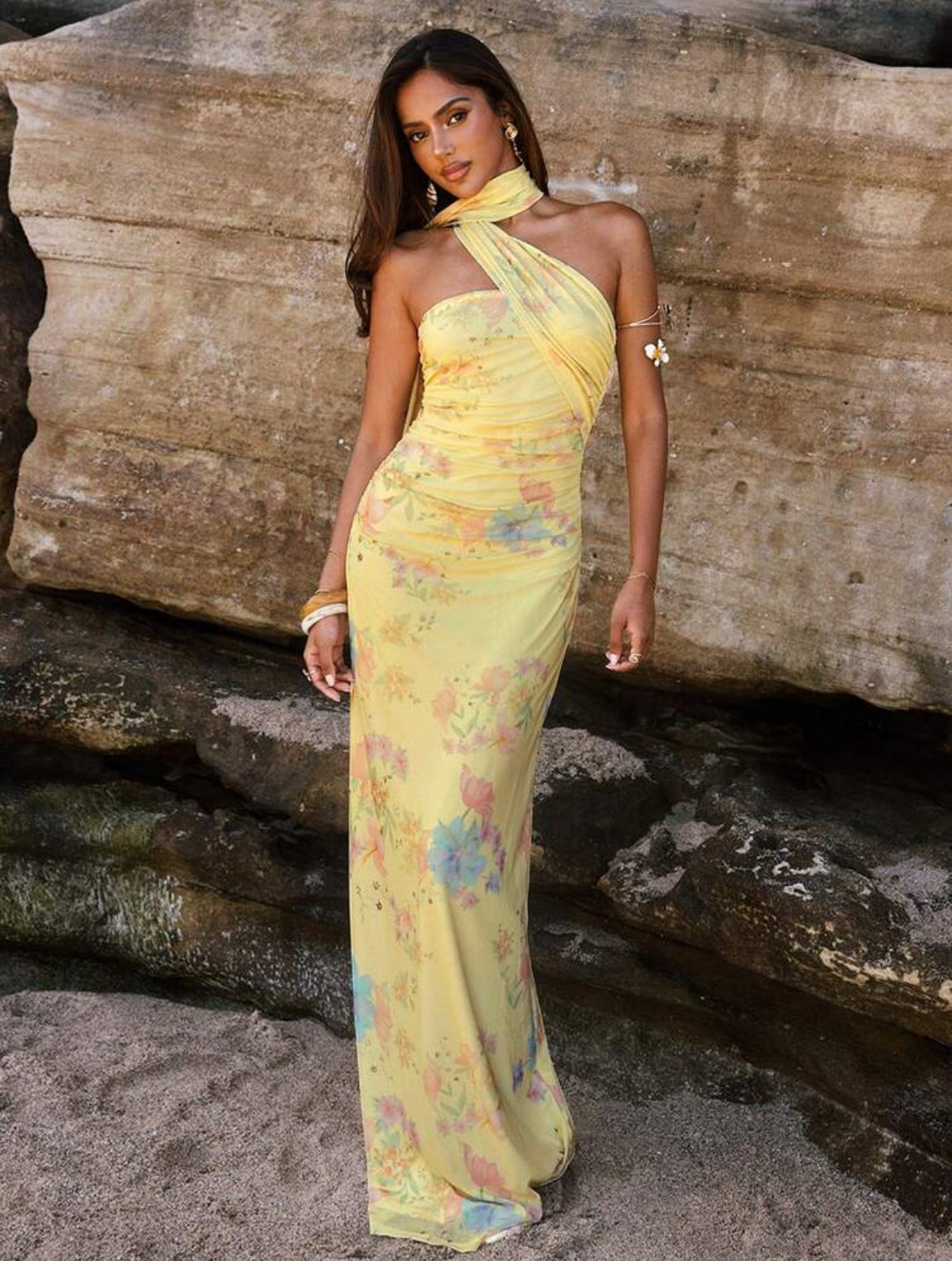 Floral Print Beach Dress