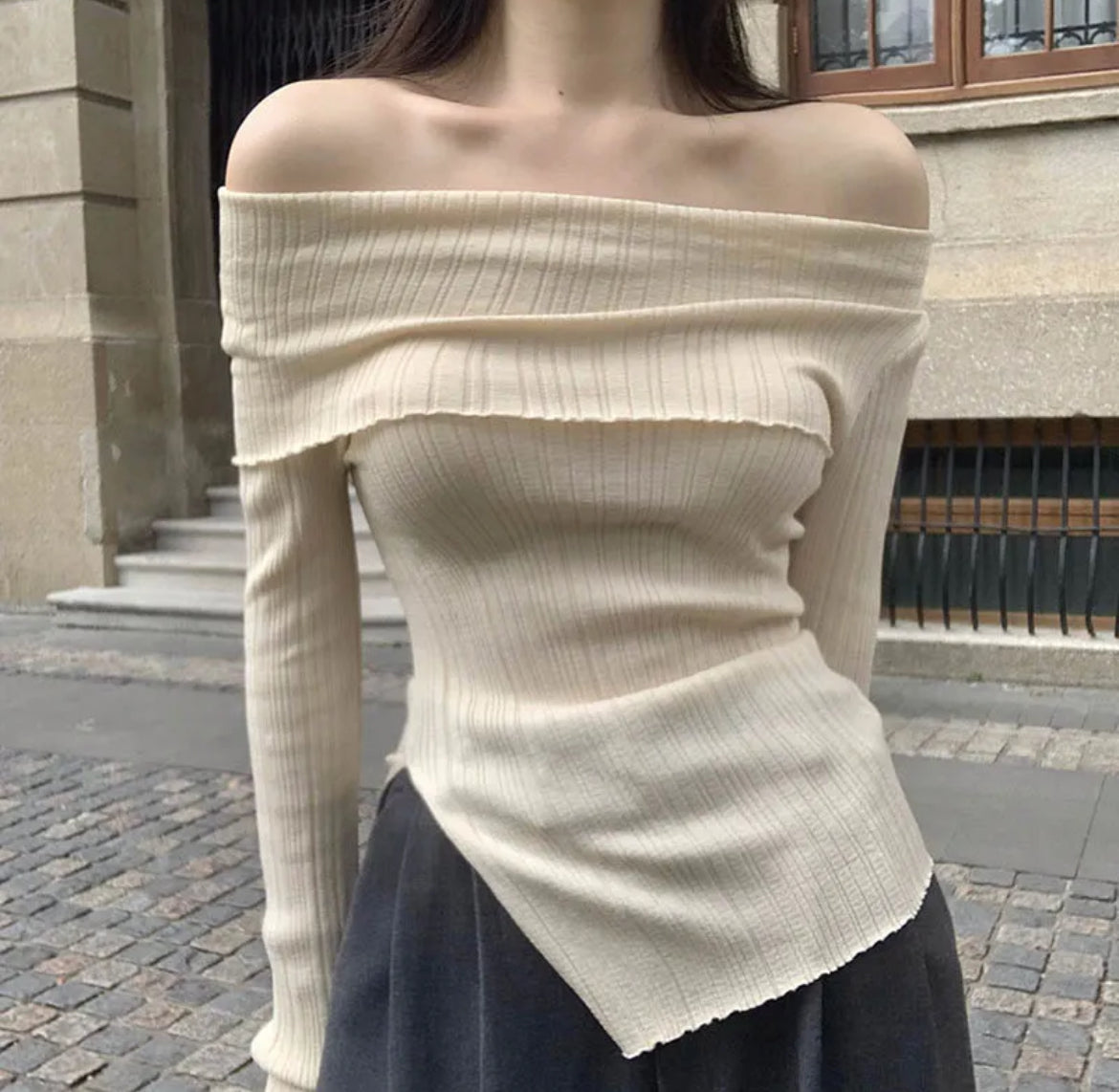 Off shoulder Sweater