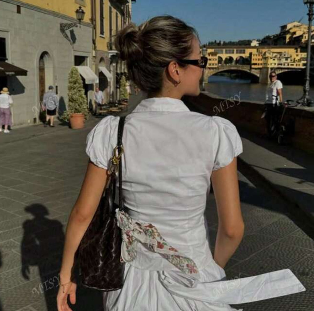 Fitted White Button Down