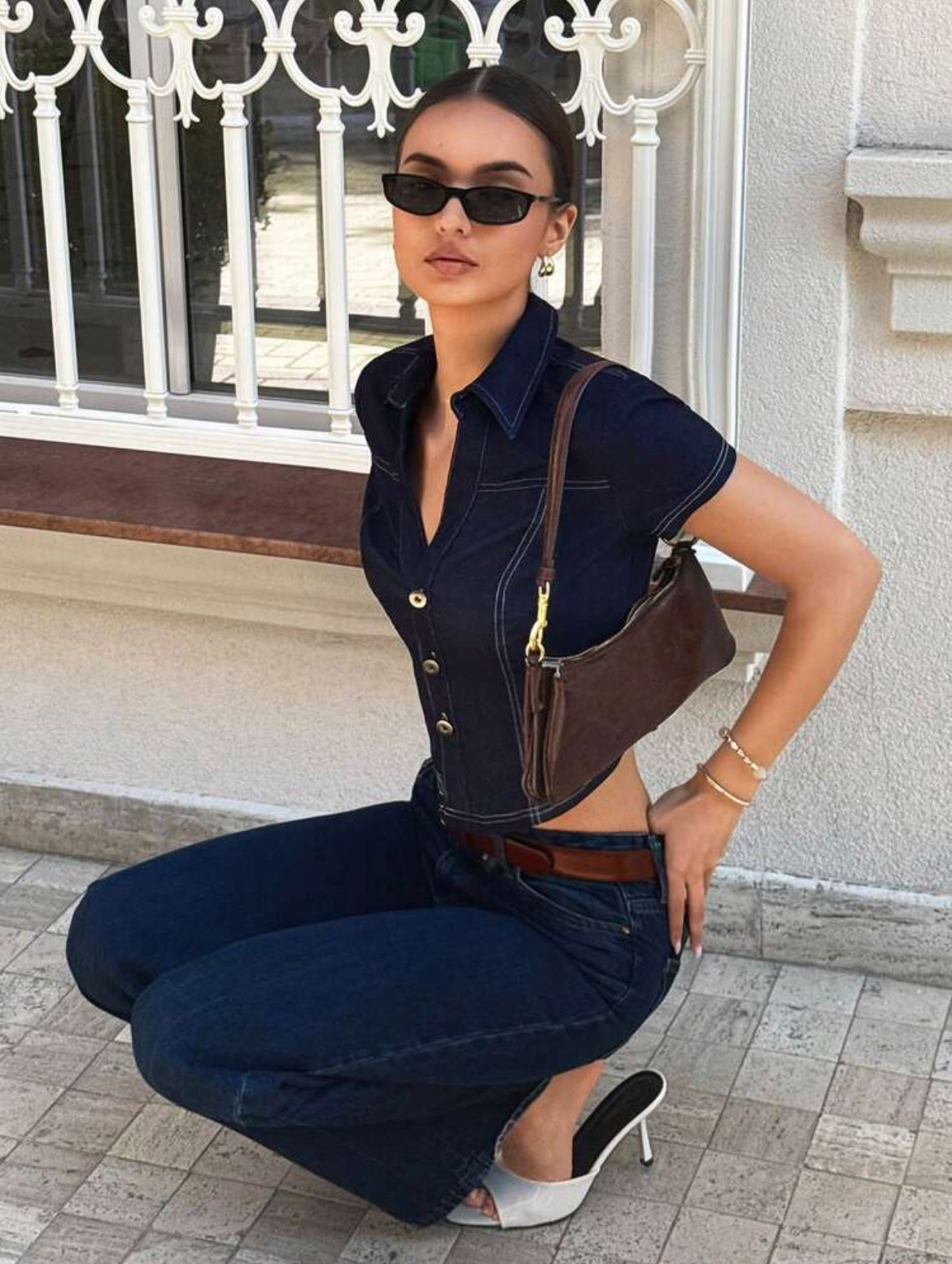 Siren Gaze Denim Top