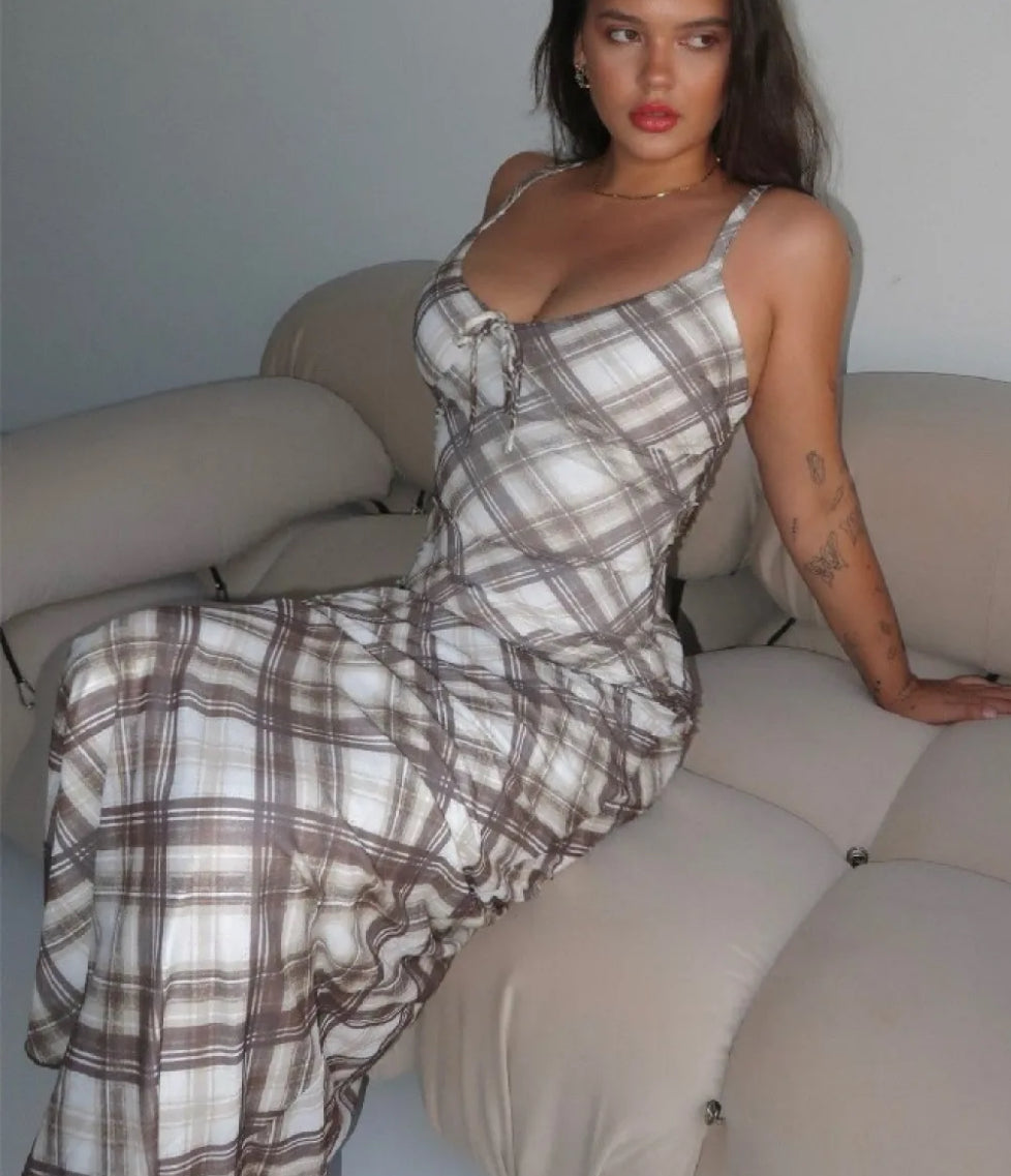 Vintage plaid dress