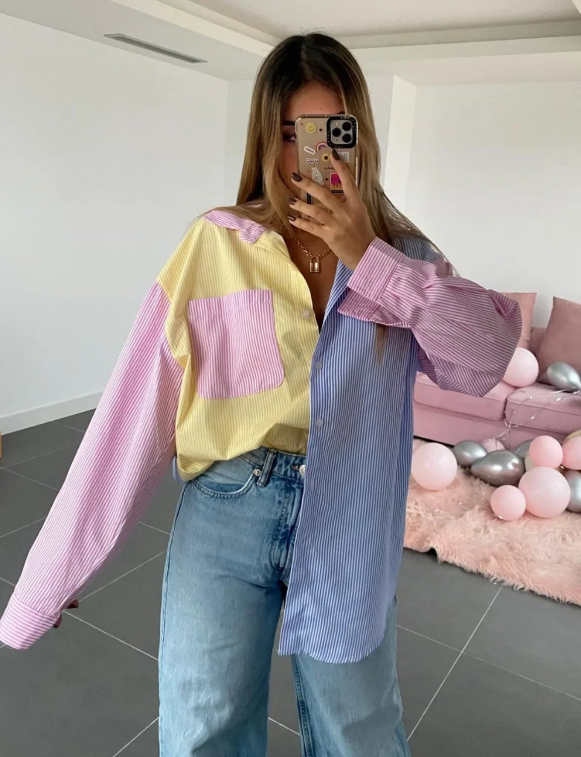 Pastel button down