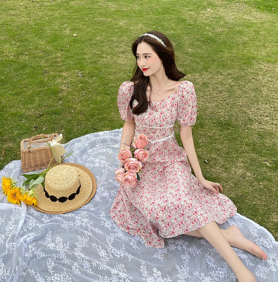 Floral Pink Dress