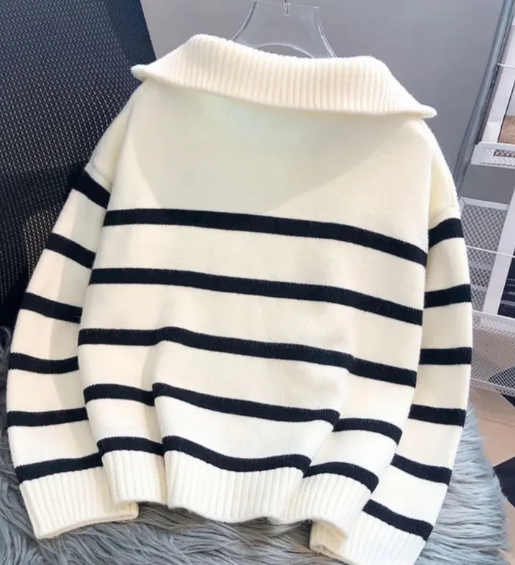 Korean Striped Sweater