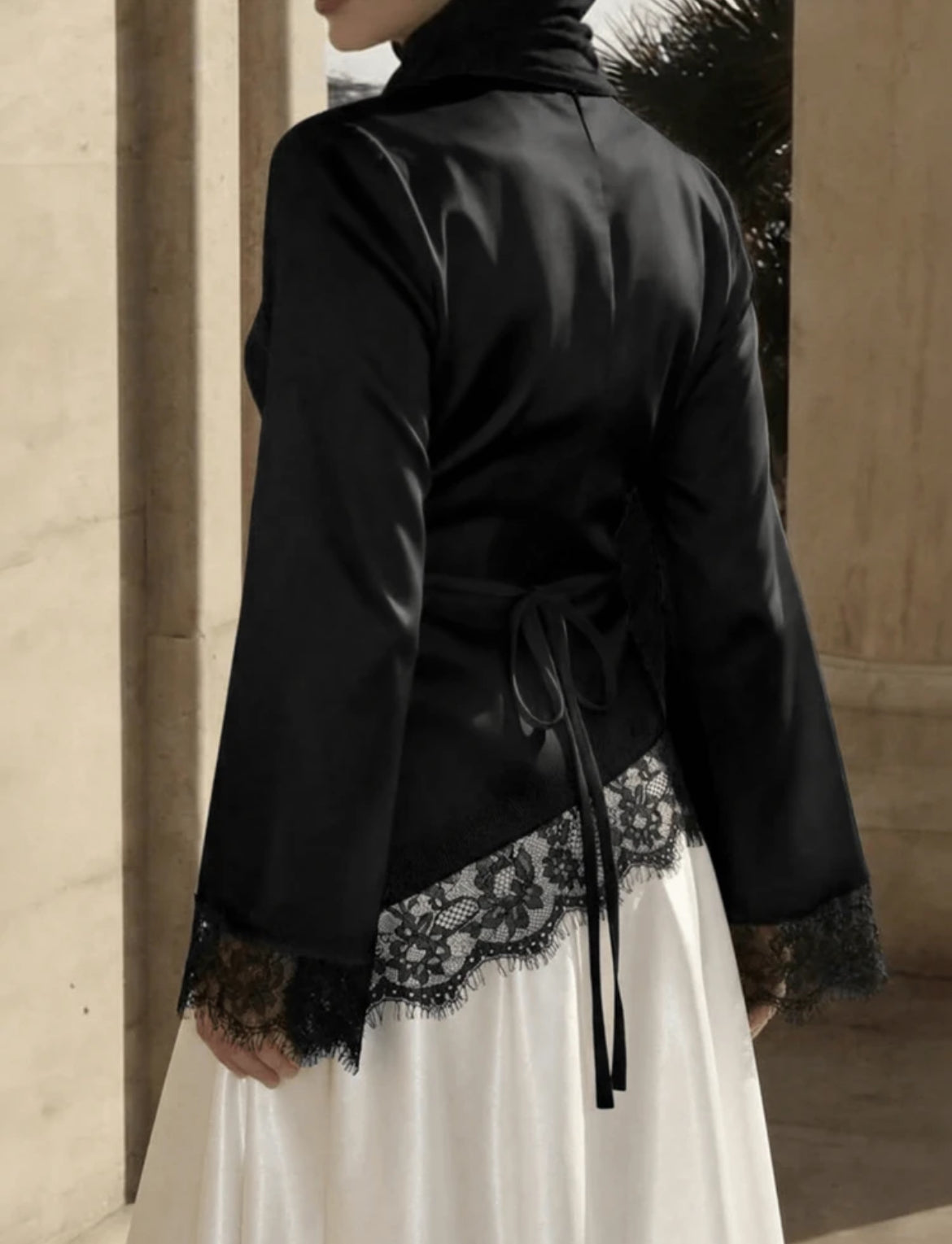 Satin Lace Blouse