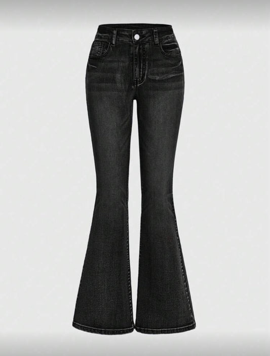 Flared Jeans black