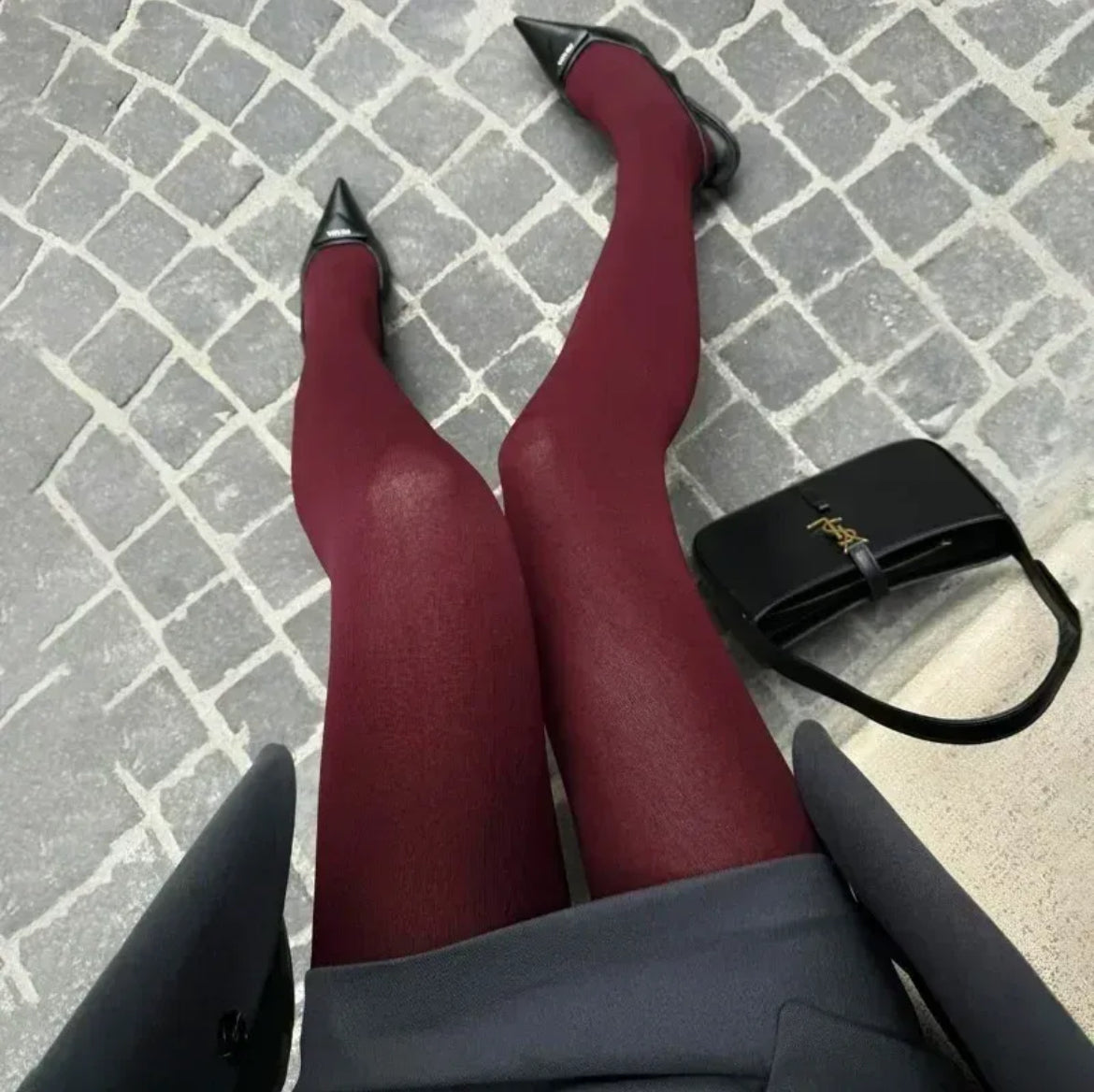 Burgundary Stockings