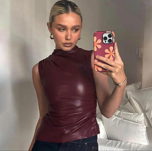 Leather Top