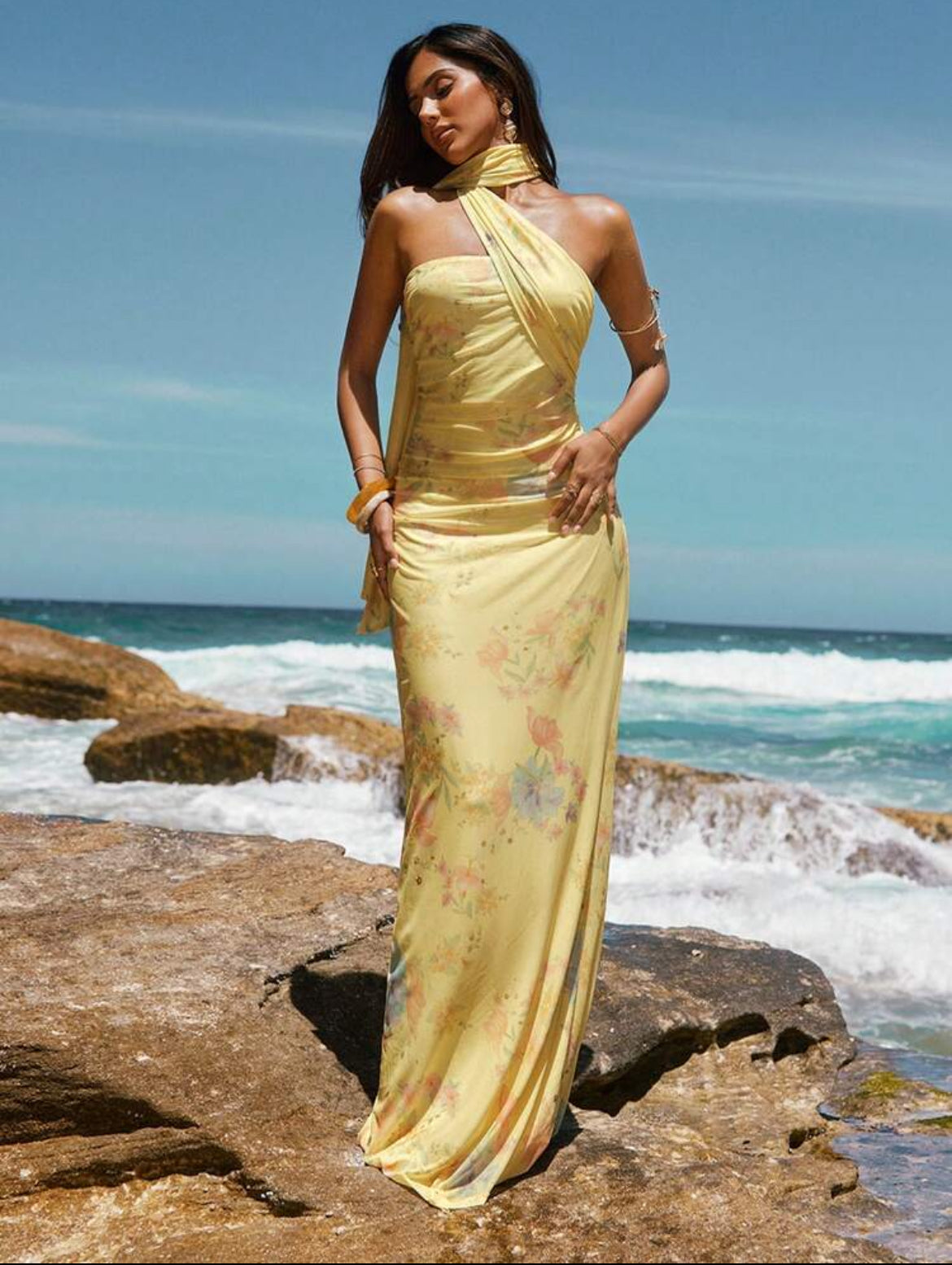 Floral Print Beach Dress