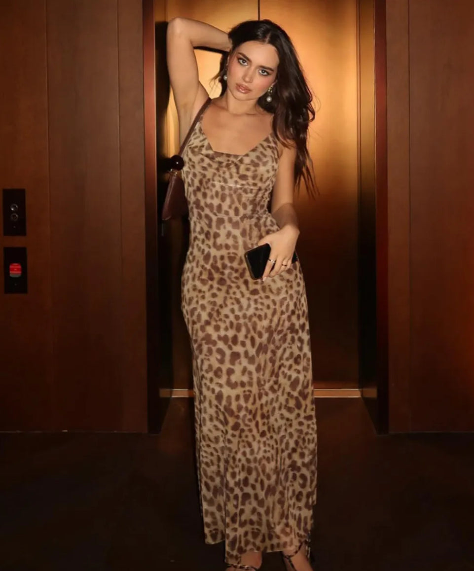 Vintage Leopard Dress
