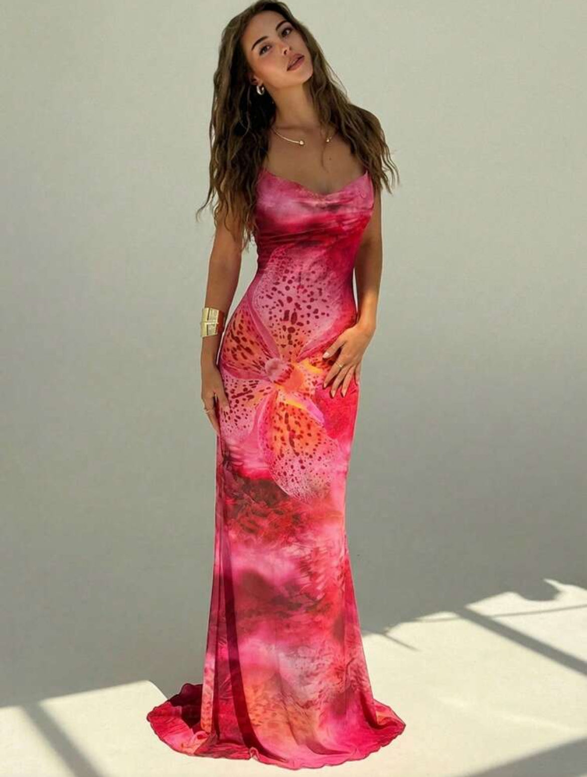 Printed Sleeveless Dress