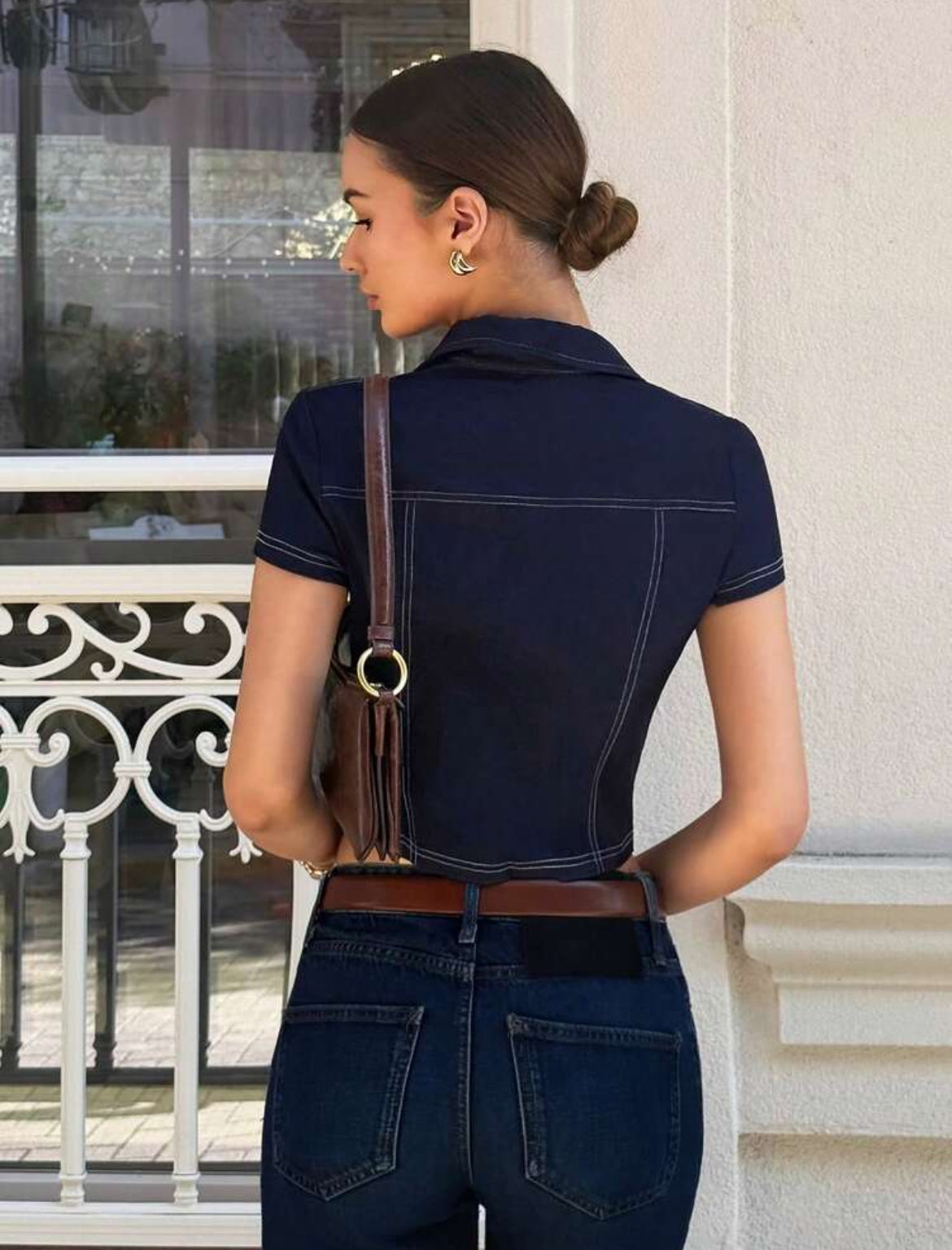 Siren Gaze Denim Top
