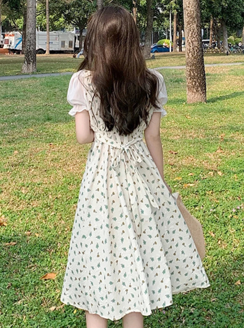 Cute white floral dress