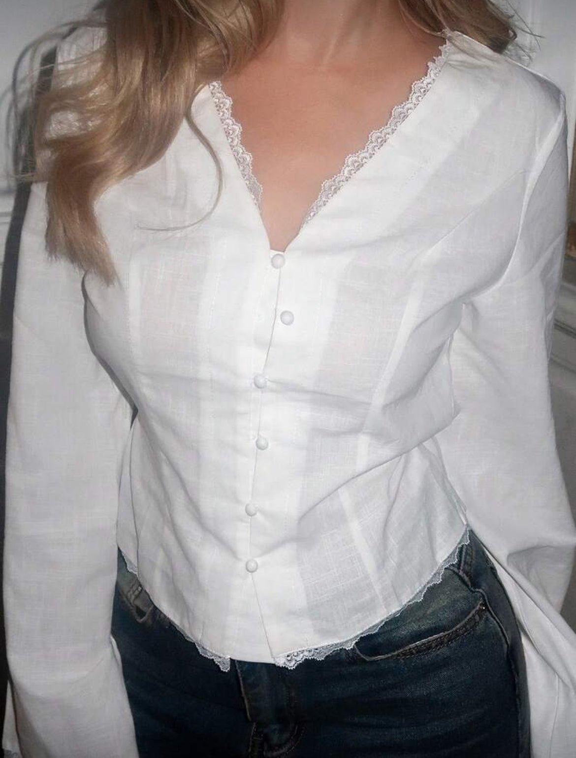 Plain White button down