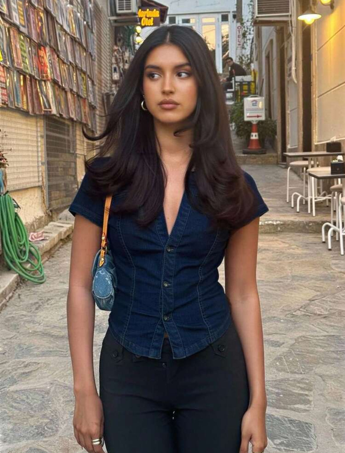 Siren Gaze Denim Top