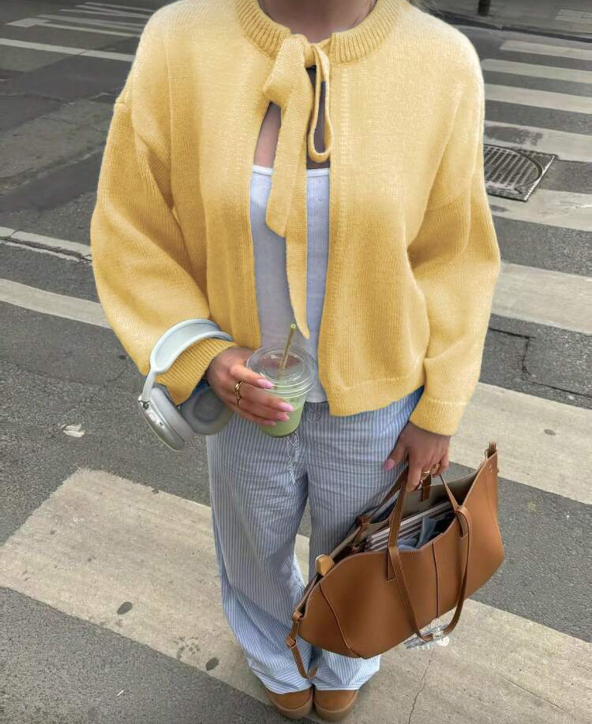 Bowknot Tie Sweater