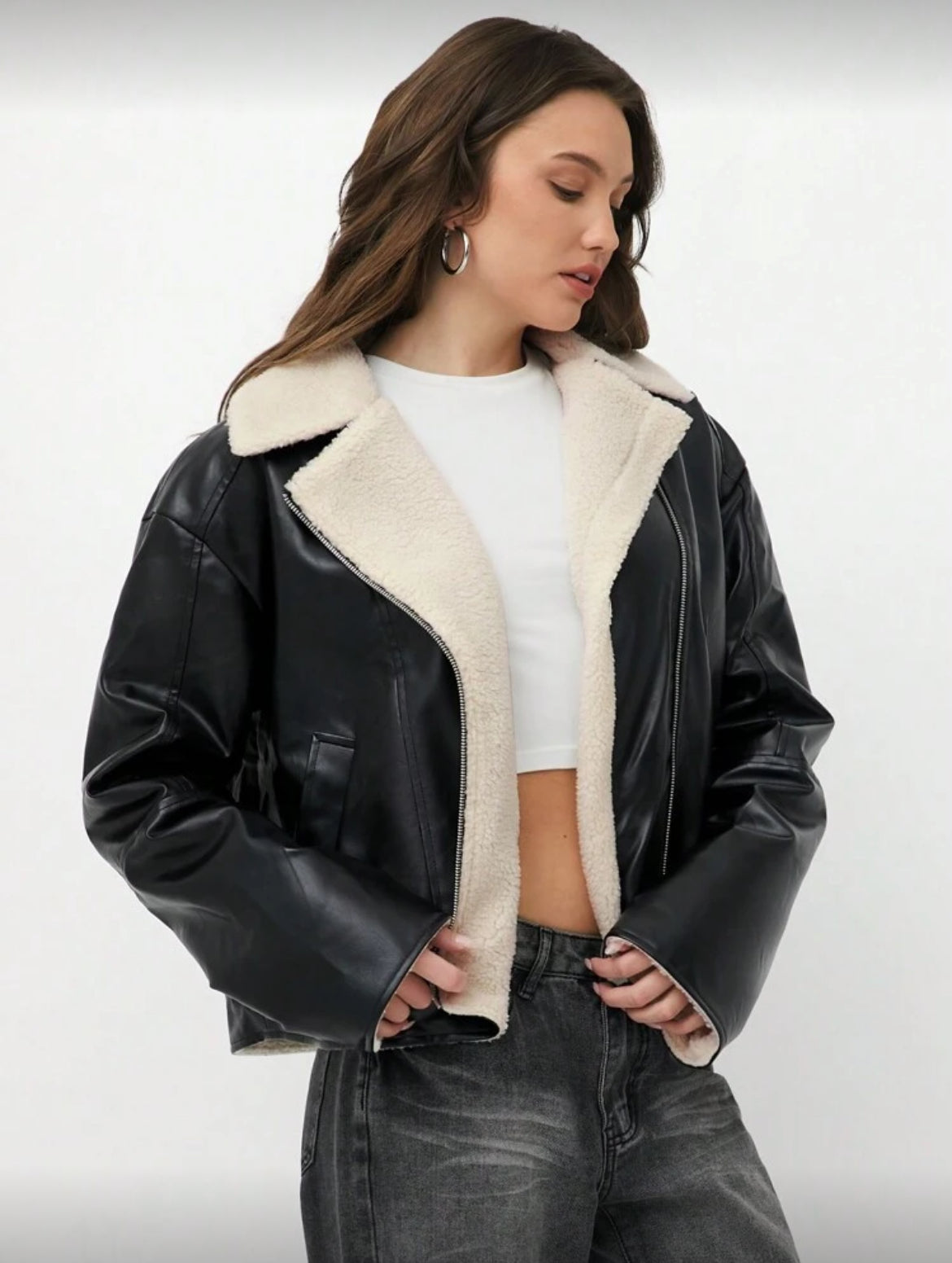 Leather Fur Jacket