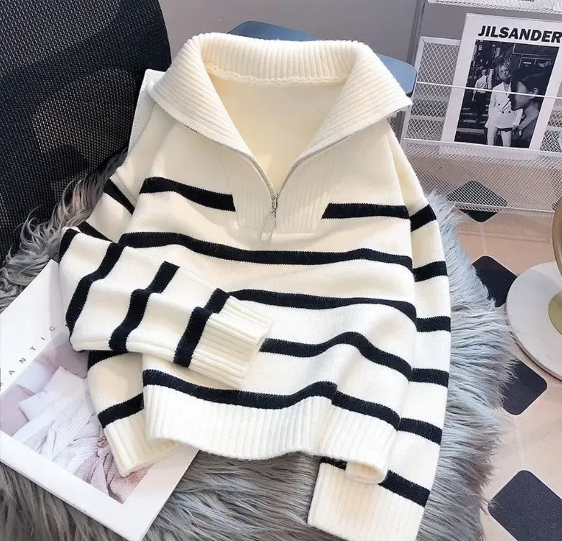 Korean Striped Sweater