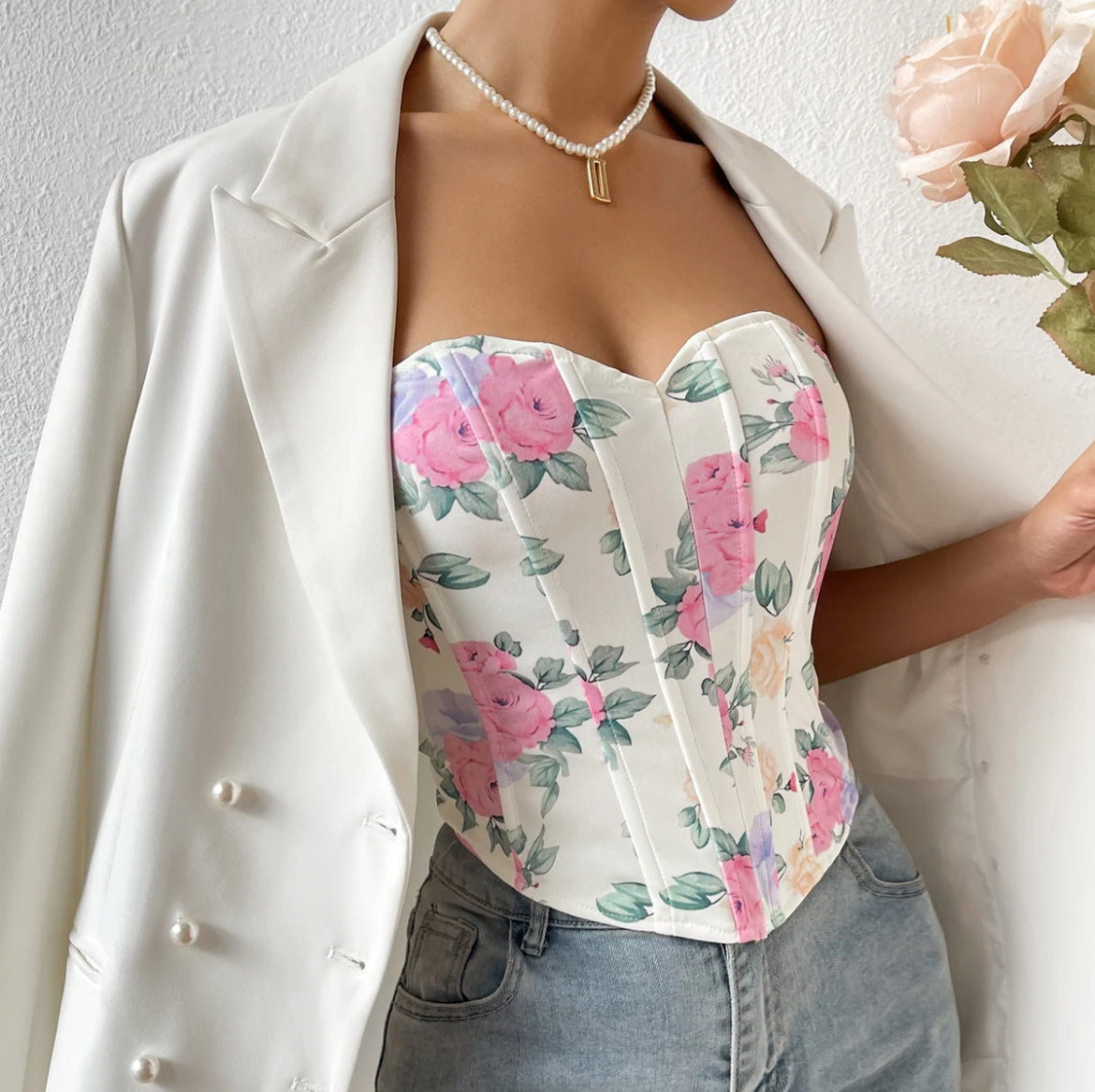 Floral corset