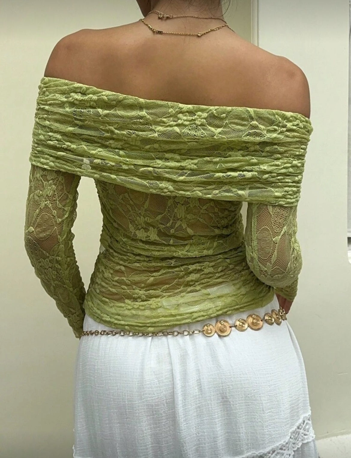 Lace off Shoulder Top