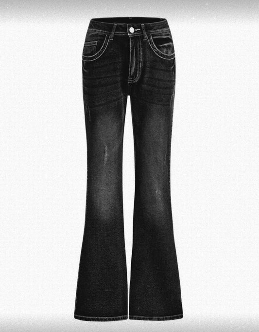 Grunge Flared Jeans