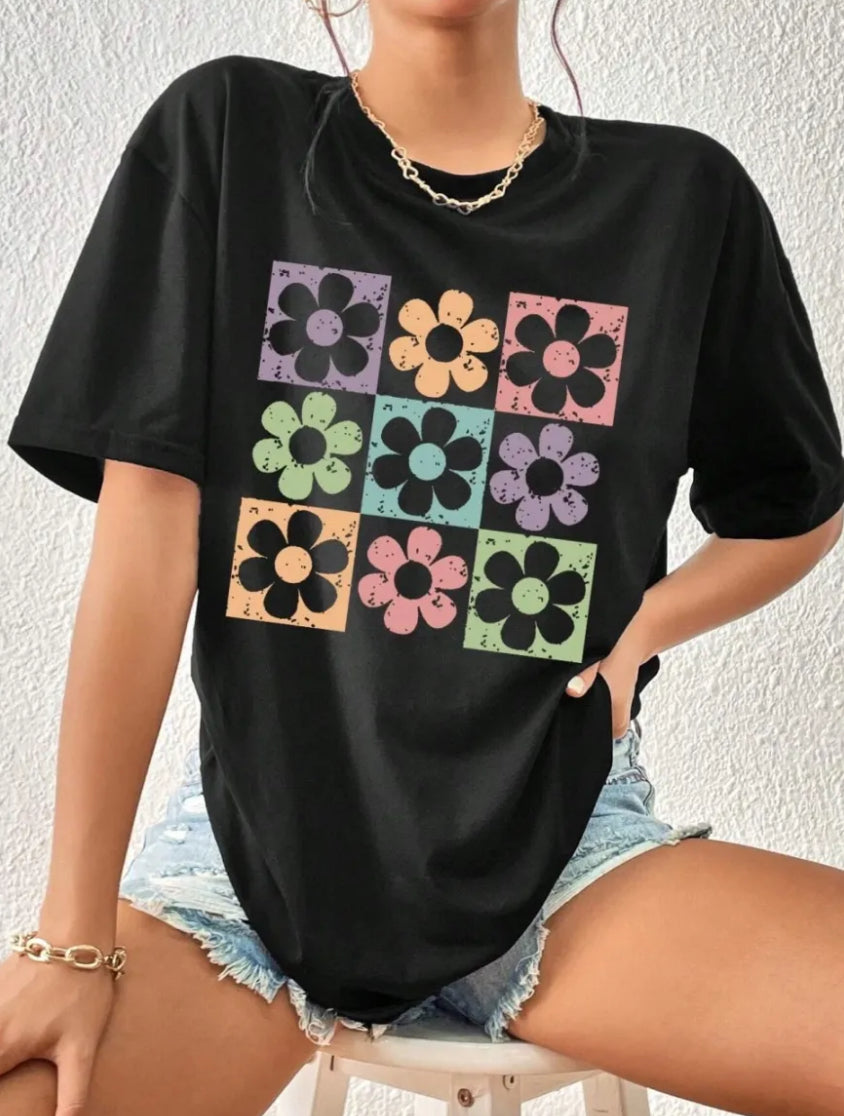 Flower oversized Tee