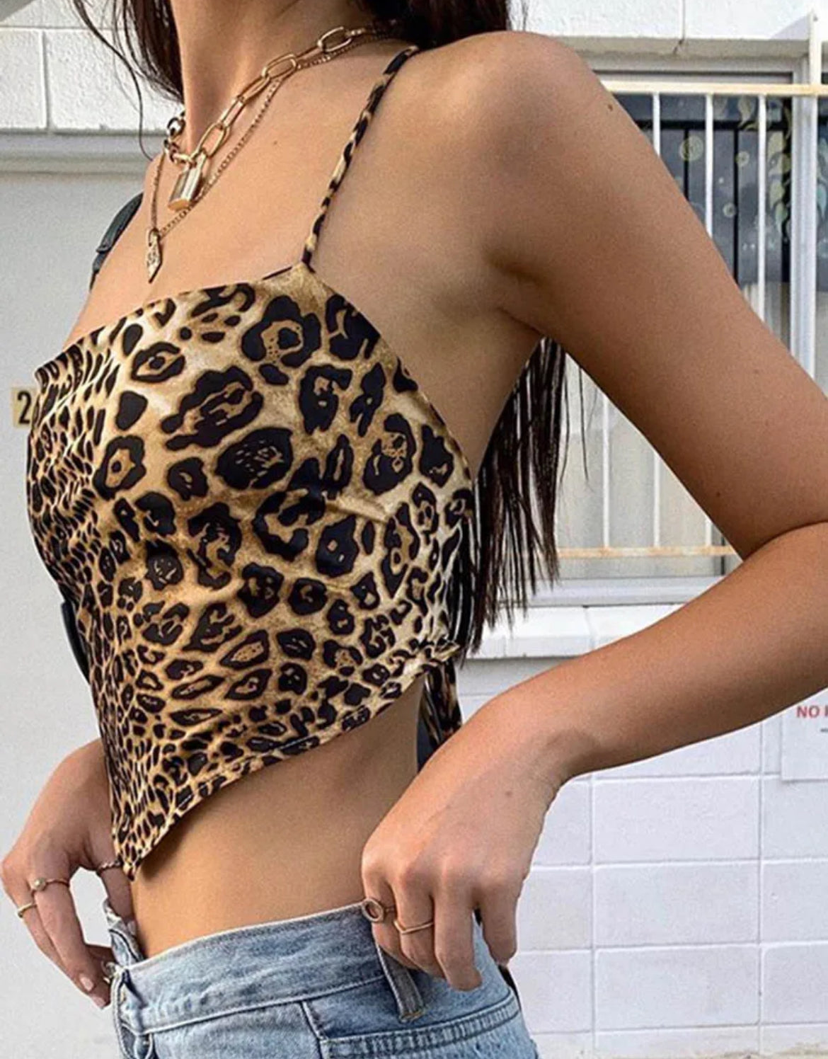 Leopard print top