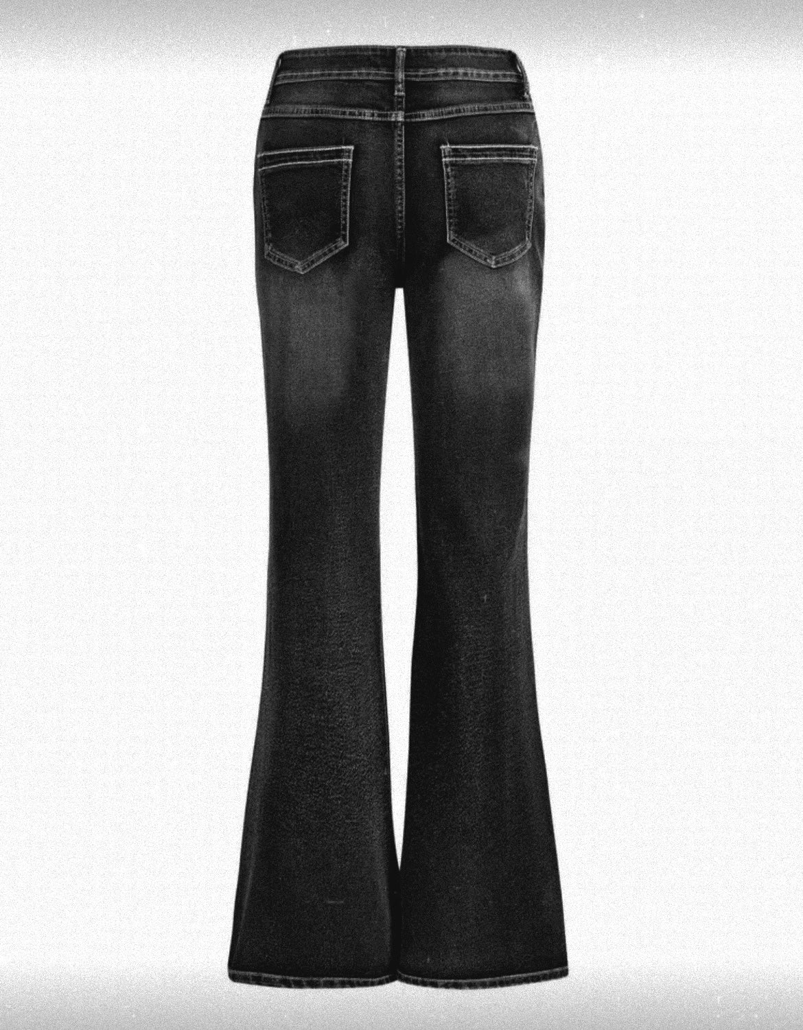 Grunge Flared Jeans