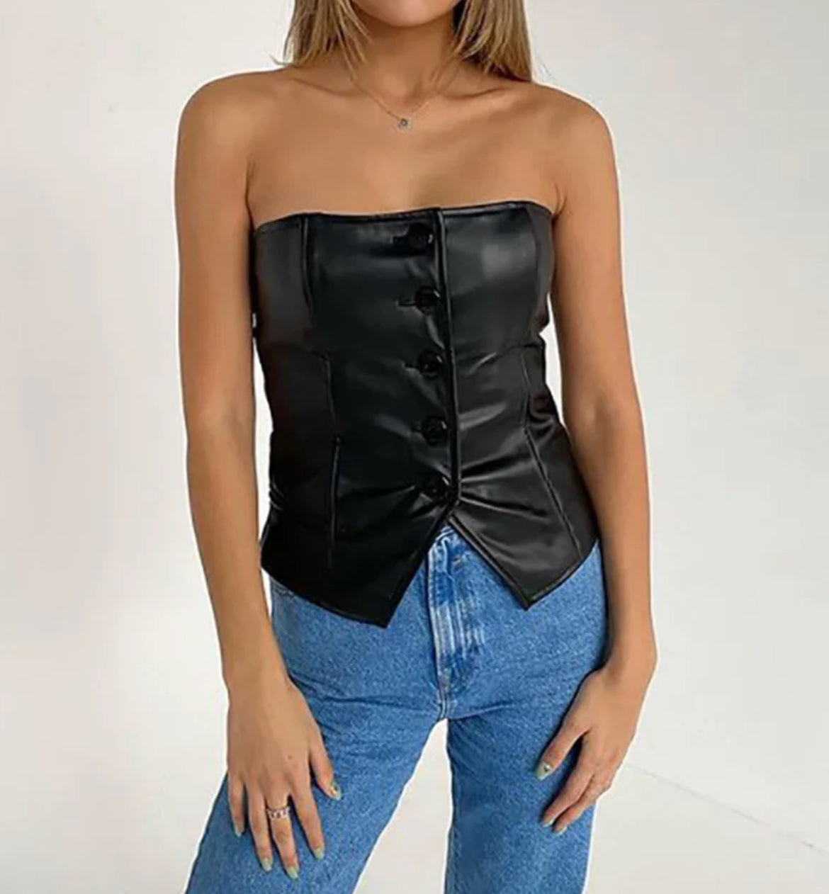 Leather vest