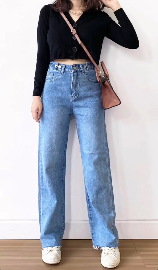 Blue mom jeans