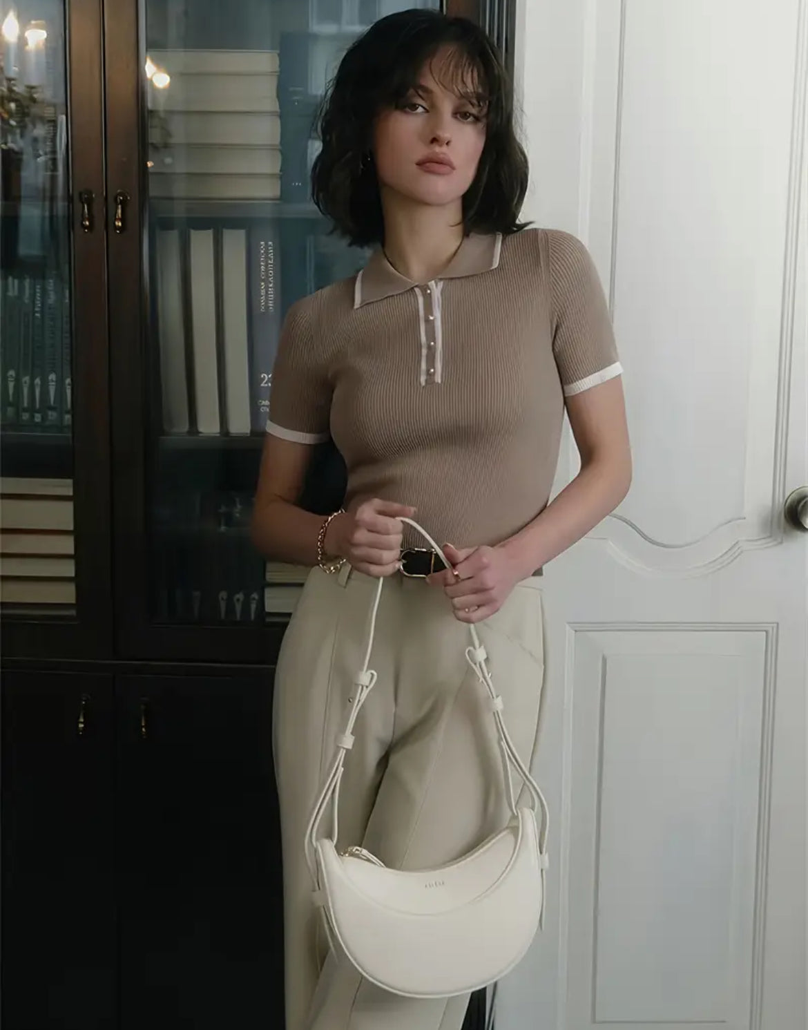 Collar Knit Top