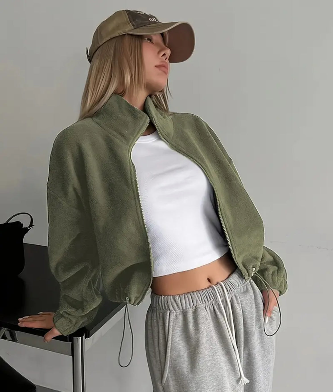 Warm drawstring Jacket